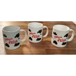 Set of 3 Vintage Moo Juice BOOMTOWN Casino BILOXI Coffee Mugs Cups